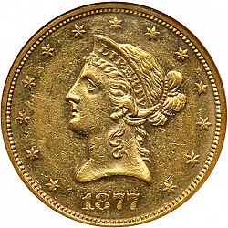 10 dollar 1877 Large Obverse coin