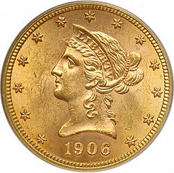 10 dollar 1906 Large Obverse coin