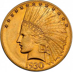 10 dollar 1930 Large Obverse coin