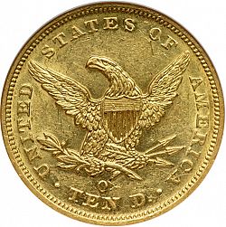 10 dollar 1849 Large Reverse coin