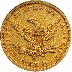 10 dollar 1855 Large Reverse coin