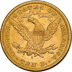 10 dollar 1887 Large Reverse coin