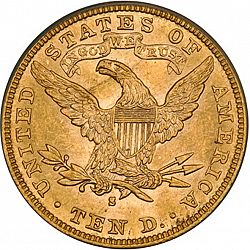 10 dollar 1889 Large Reverse coin