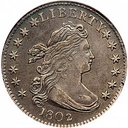 dime 1802 Large Obverse coin