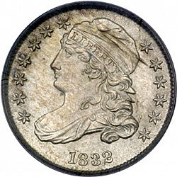 dime 1832 Large Obverse coin