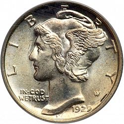 dime 1929 Large Obverse coin