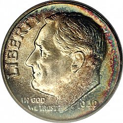 dime 1949 Large Obverse coin