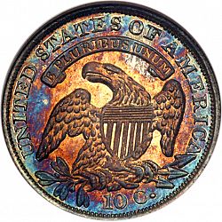dime 1834 Large Reverse coin
