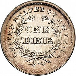 dime 1838 Large Reverse coin
