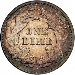dime 1869 Large Reverse coin