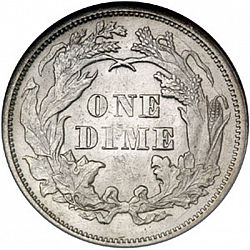 dime 1875 Large Reverse coin
