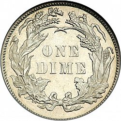 dime 1888 Large Reverse coin
