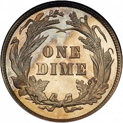 dime 1899 Large Reverse coin