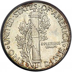 dime 1942 Large Reverse coin