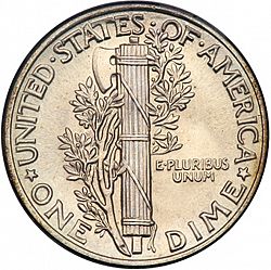 dime 1944 Large Reverse coin