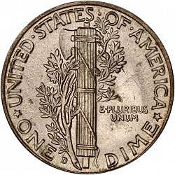 dime 1945 Large Reverse coin