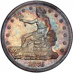 1 dollar 1876 Large Obverse coin