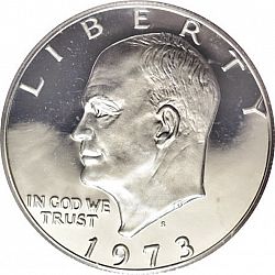1 dollar 1973 Large Obverse coin