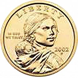 1 dollar 2002 Large Obverse coin