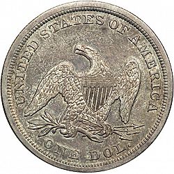 1 dollar 1844 Large Reverse coin
