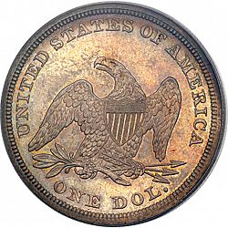 1 dollar 1859 Large Reverse coin