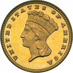 1 dollar - Gold 1882 Large Obverse coin