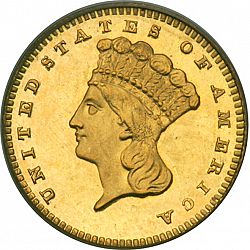 1 dollar - Gold 1886 Large Obverse coin
