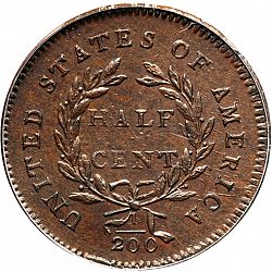 1/2 cent 1794 Large Reverse coin