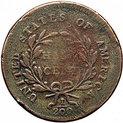 1/2 cent 1796 Large Reverse coin