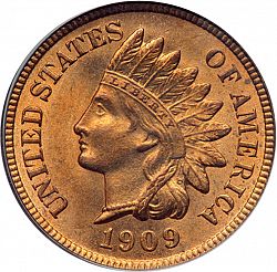 1 cent 1909 Large Obverse coin
