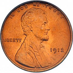 1 cent 1912 Large Obverse coin