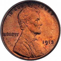 1 cent 1913 Large Obverse coin