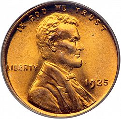 1 cent 1925 Large Obverse coin