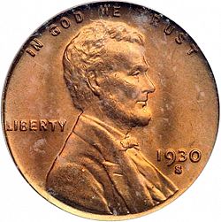 1 cent 1930 Large Obverse coin