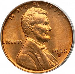 1 cent 1935 Large Obverse coin