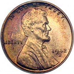 1 cent 1942 Large Obverse coin