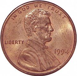1 cent 1994 Large Obverse coin