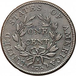 1 cent 1802 Large Reverse coin