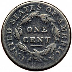 1 cent 1808 Large Reverse coin