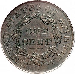 1 cent 1834 Large Reverse coin