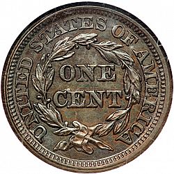 1 cent 1849 Large Reverse coin