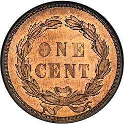1 cent 1859 Large Reverse coin
