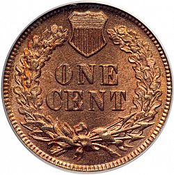 1 cent 1870 Large Reverse coin