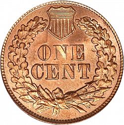1 cent 1877 Large Reverse coin