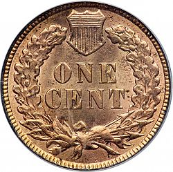 1 cent 1896 Large Reverse coin