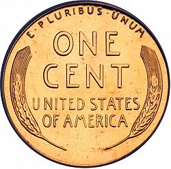 1 cent 1954 Large Reverse coin