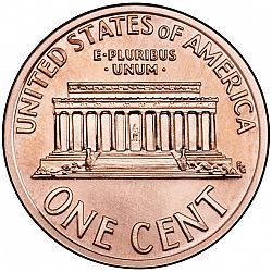 1 cent 2001 Large Reverse coin