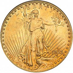 20 dollar 1913 Large Obverse coin