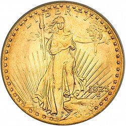 20 dollar 1925 Large Obverse coin