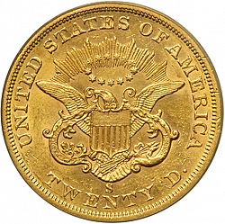 20 dollar 1863 Large Reverse coin